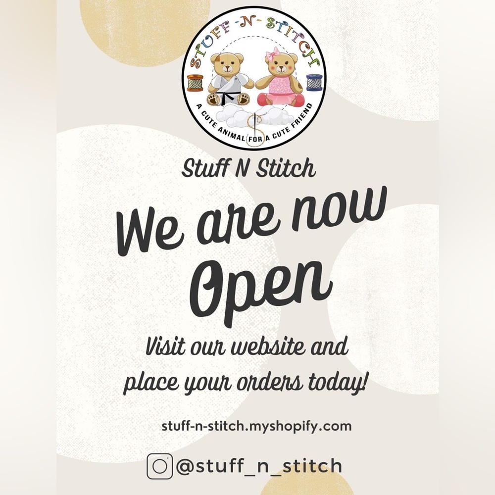 Come follow us on Instagram called stuff_n_stitch